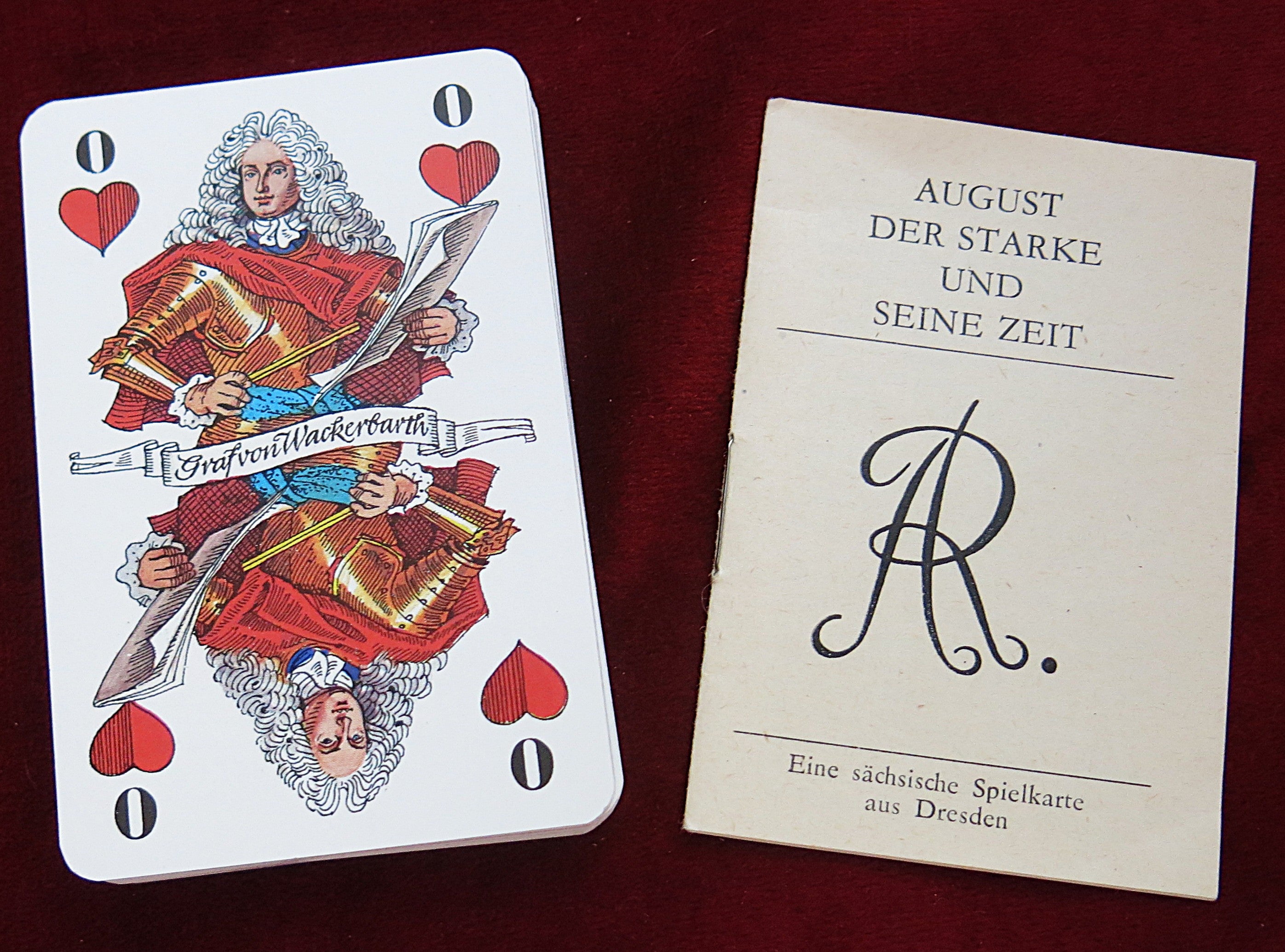 Augustus the Strong Playing Cards –  1985 Günter Schmitz Historical Cards