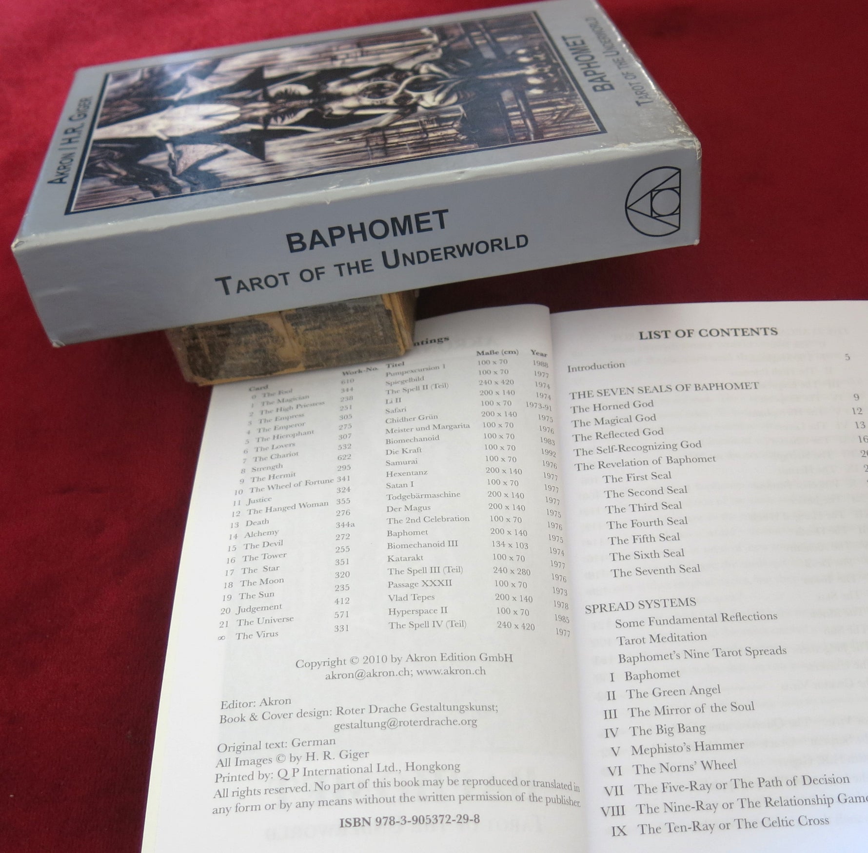 Baphomet: Tarot of the Underworld by H.R. Giger & Akron (2010 Edition – Rare Collector’s Set)