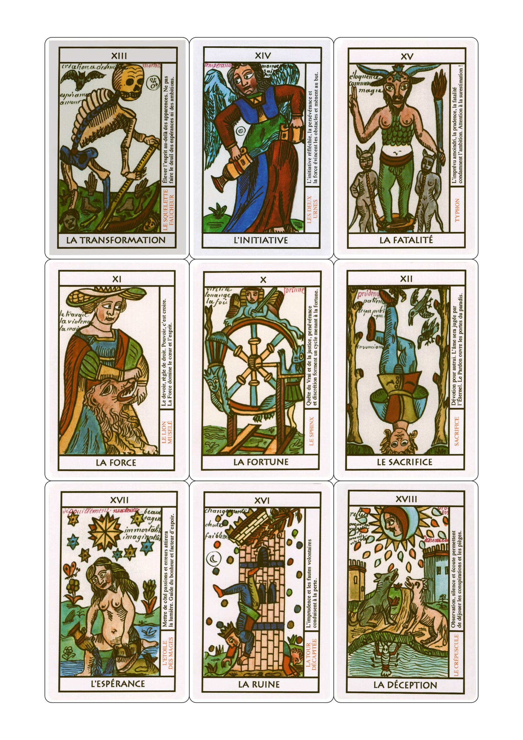 Tarot of Belline - 22 major arcana - File Download - PRINTABLE