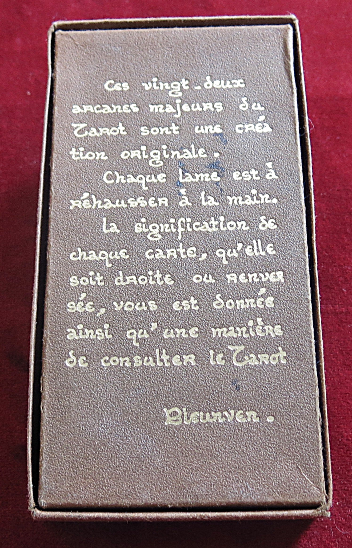 Obscure Tarot “Bleunven” Hand-Drawn Major Arcana – Private Occult Deck c. 1950s