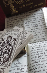 Obscure Tarot “Bleunven” Hand-Drawn Major Arcana – Private Occult Deck c. 1950s