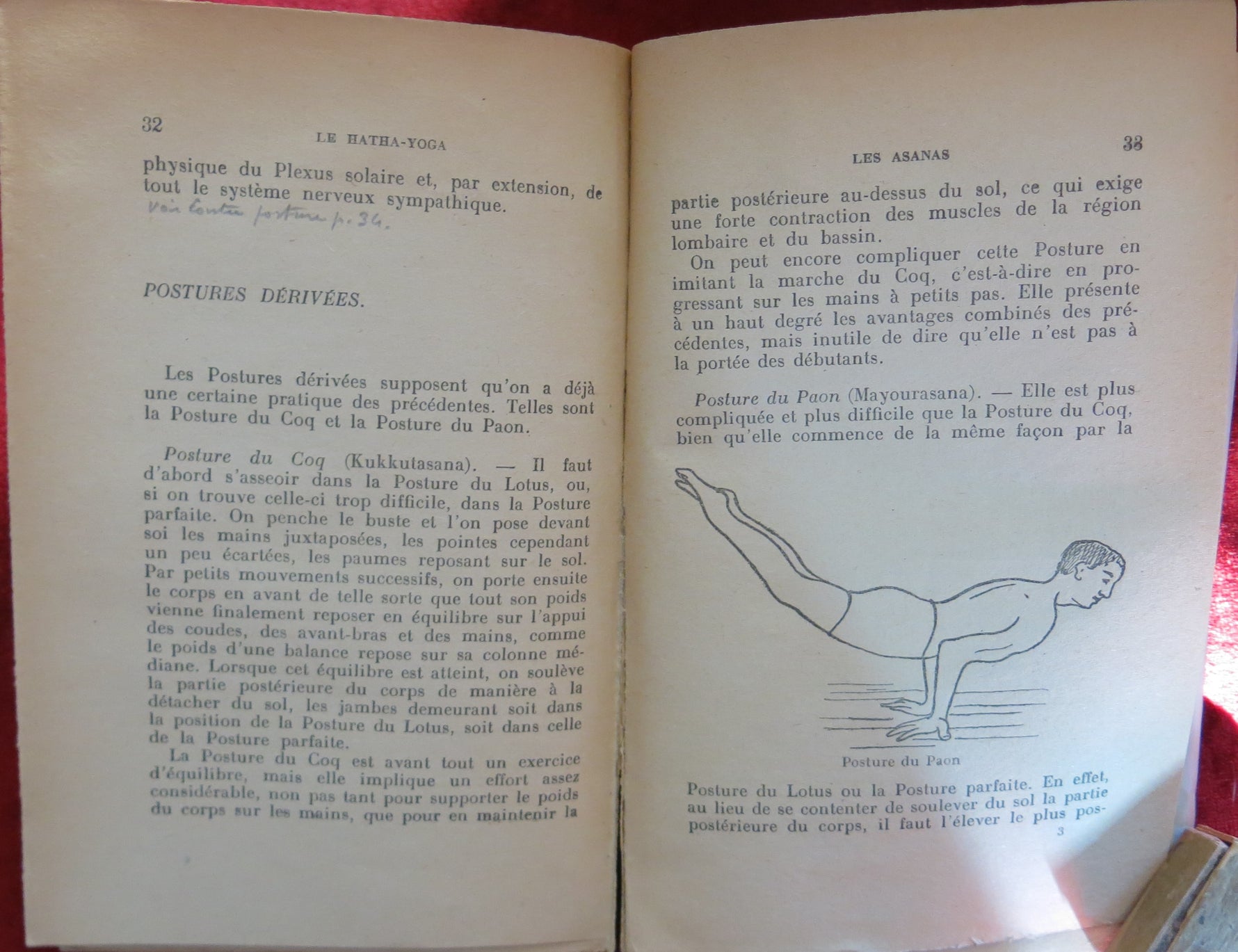 ASANAS - HATHA YOGA 1946 rare book