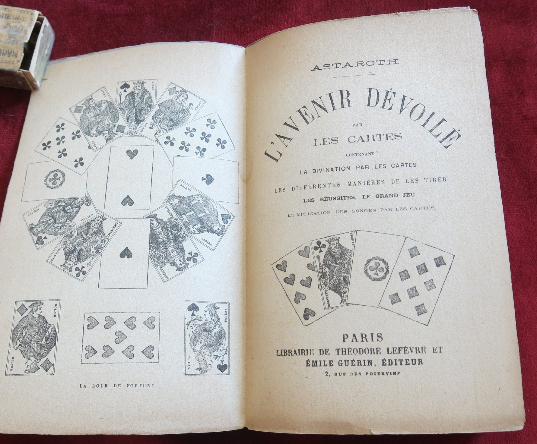 L'Avenir Dévoilé par les Cartes – Rare livre de cartomancie française (c.1881)
