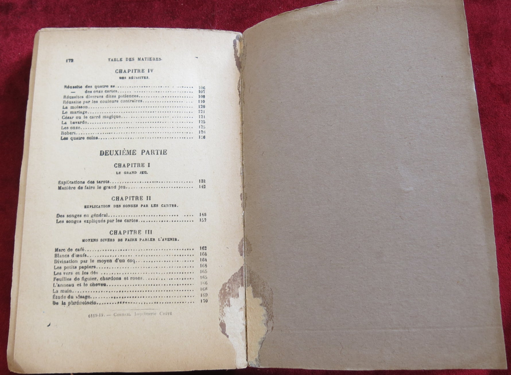 L'Avenir Dévoilé par les Cartes – Rare livre de cartomancie française (c.1881)