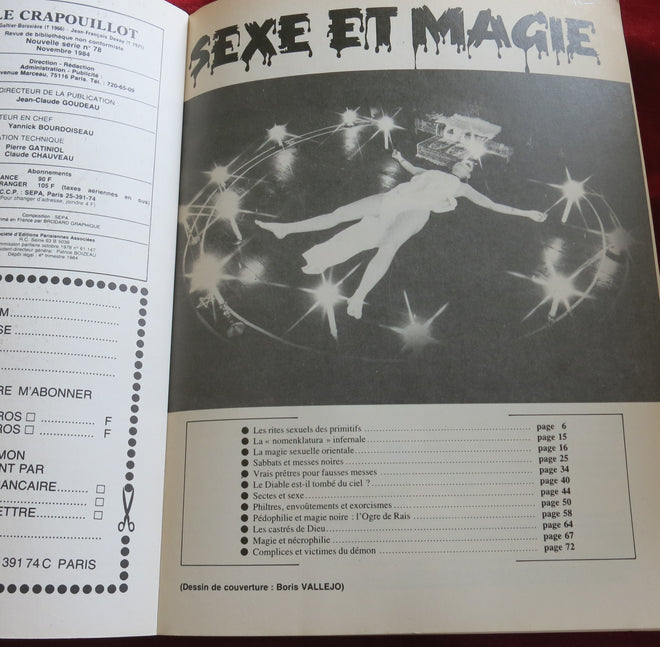 Sex &amp; Magic 1984 : Journal des rites anciens - Sado-masochisme bizarre, bondage S&amp;M