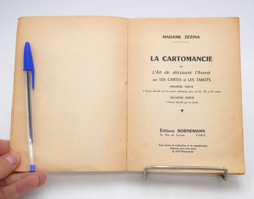 1970 CARTOMANCIE Madame ZEZINA - Livre de Cartomancie Ancienne Française