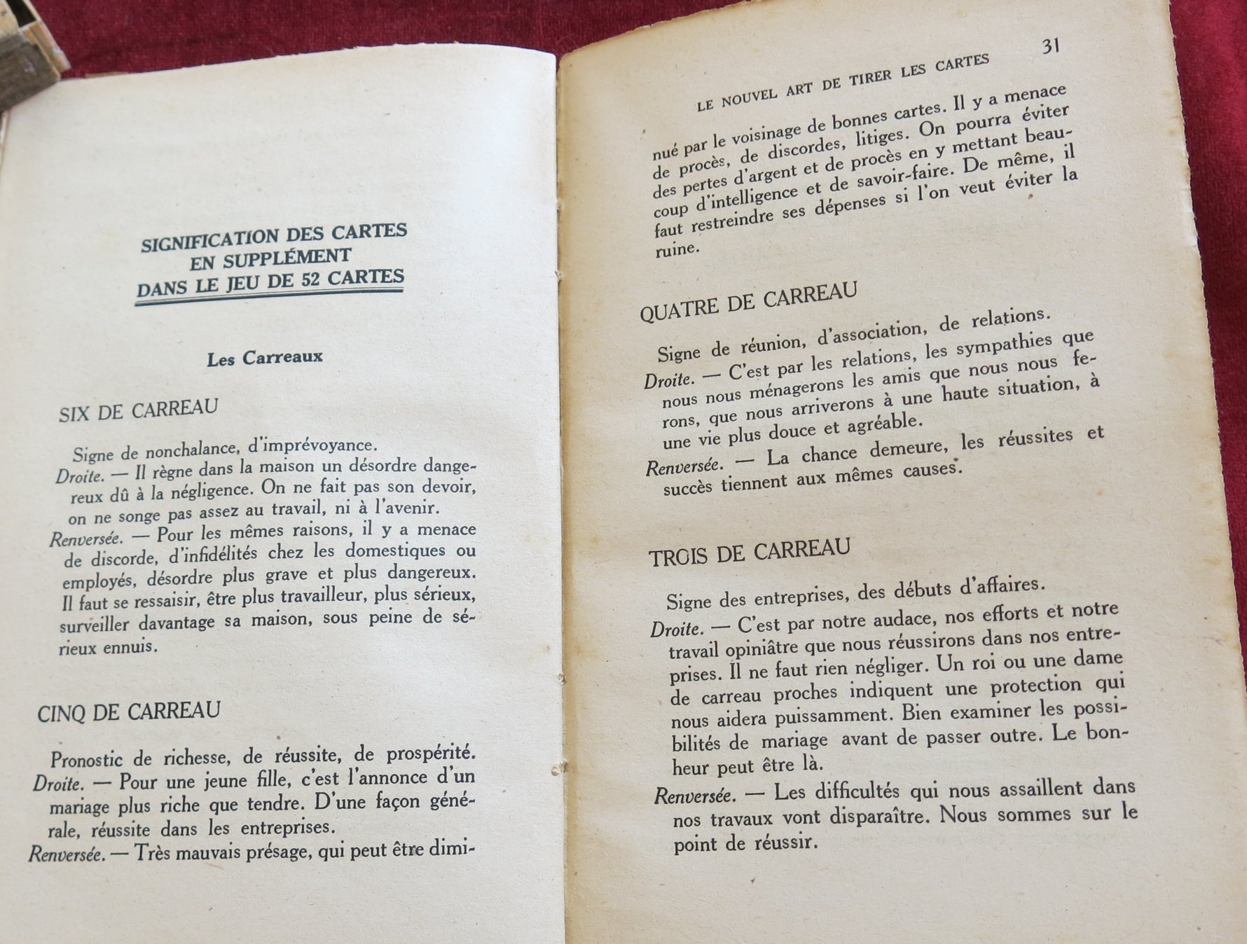 Le Nouvel Art de Tirer les Cartes – 1946 Vintage French Divination Book by Guy Le Prat