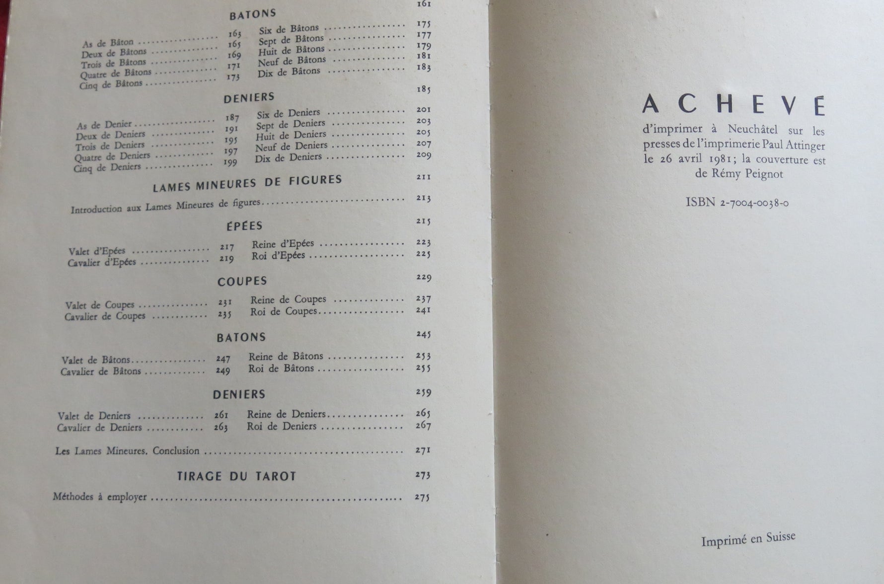 Le Tarot de Marseille – Paul Marteau book (1981 Edition) - The Foundational Text of Modern Tarot Symbolism