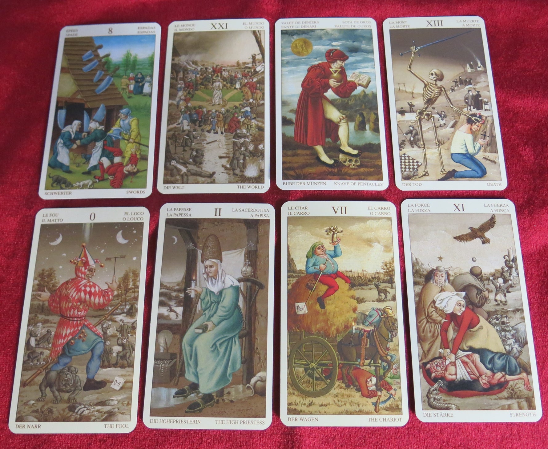 The Bruegel Tarot - Paintings of Peasant life Cards - VERY RARE
