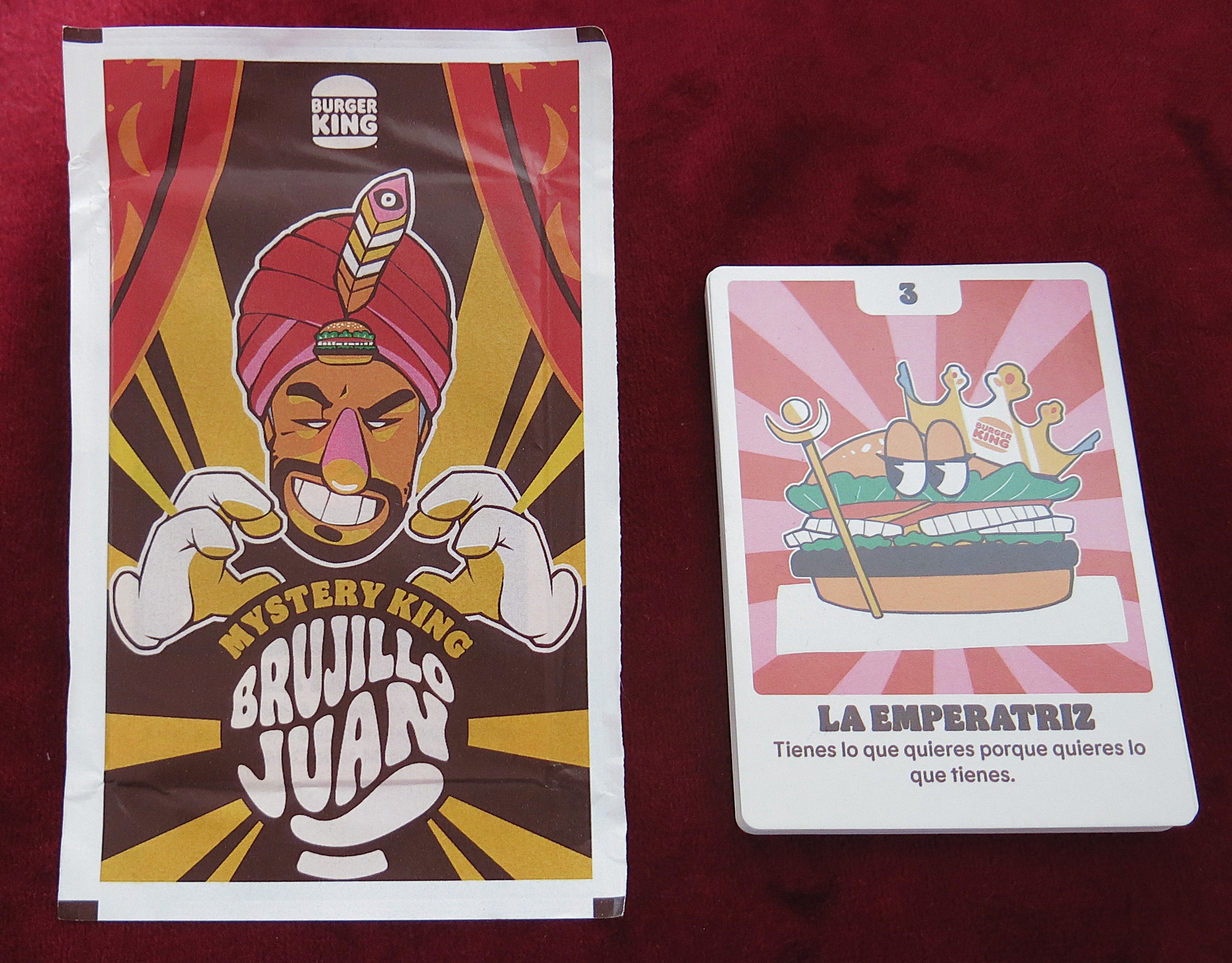 Burger King Tarot – “El Brujo Juan” Parody Deck - 22 cards
