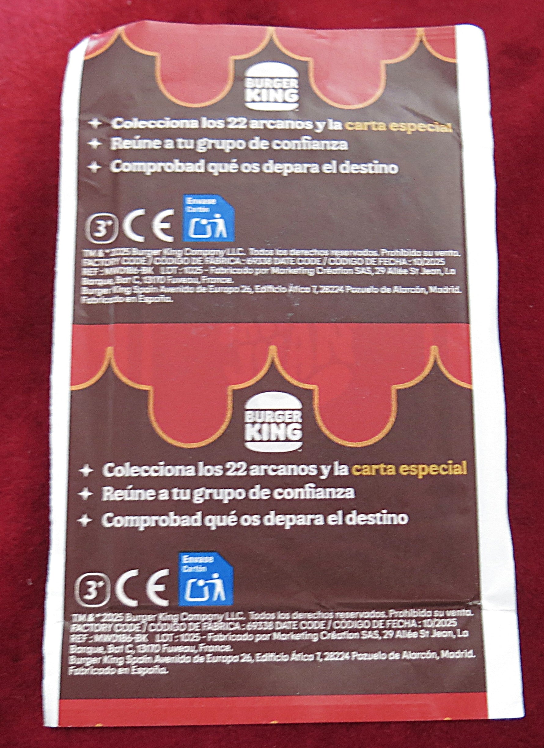 Burger King Tarot – “El Brujo Juan” Parody Deck - 22 cards