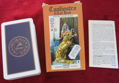 Cagliostro Tarot deck 1981 - HIGHLY COLLECTIBLE DECK