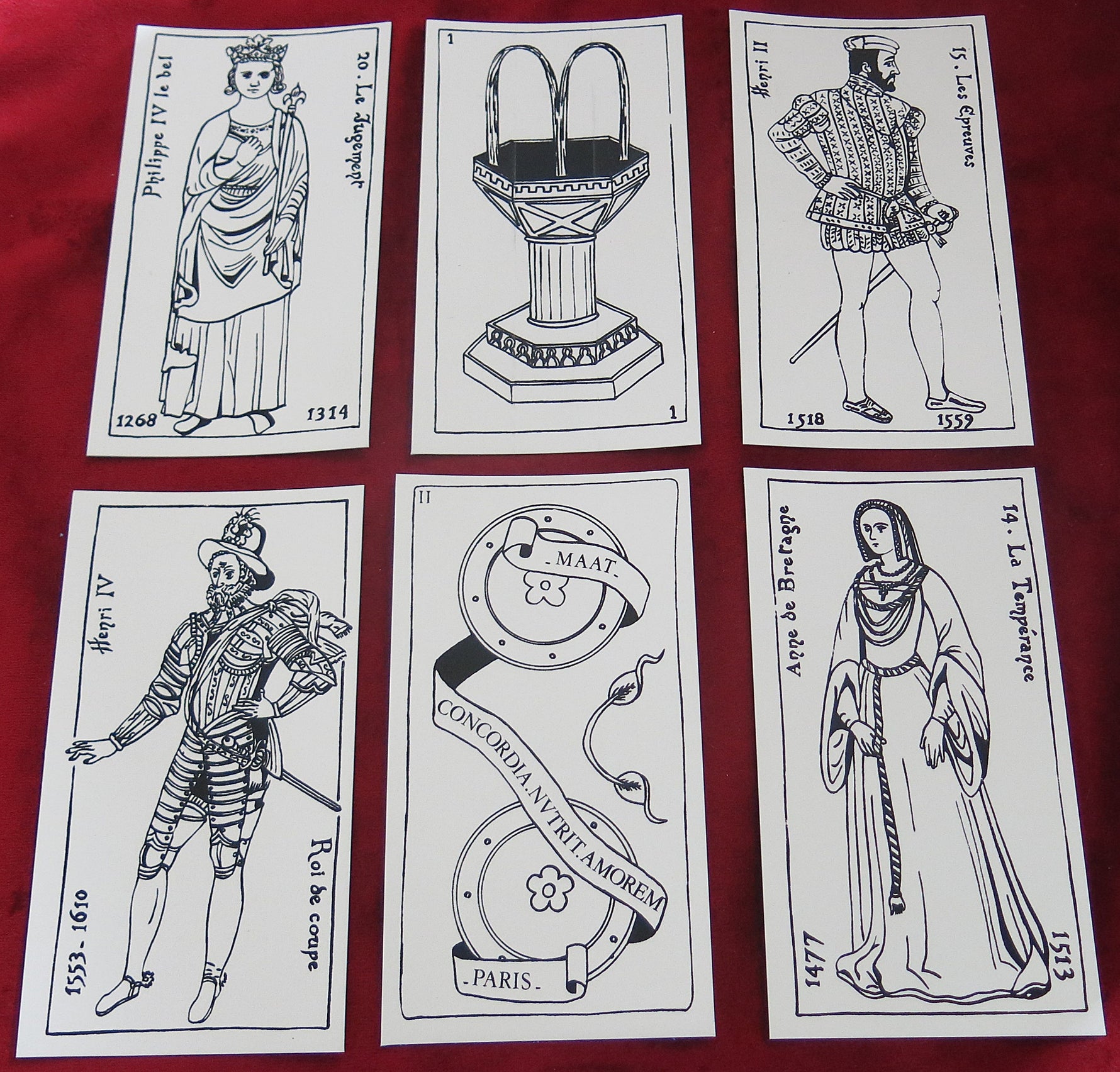 Le Tarot des Capétiens (1987) – Limited Numbered Edition 75/140 on Arches Paper