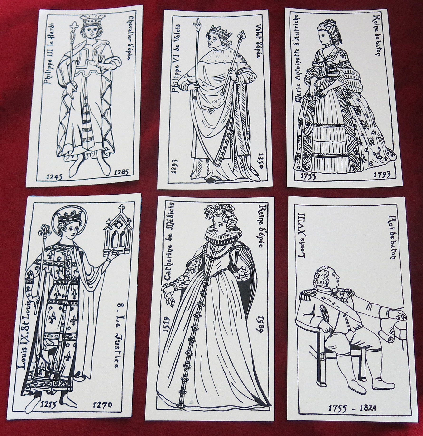 Le Tarot des Capétiens (1987) – Limited Numbered Edition 75/140 on Arches Paper