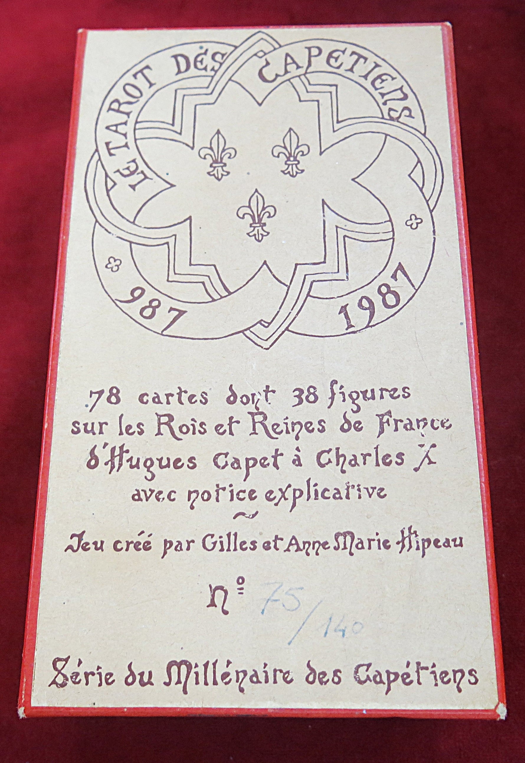 Le Tarot des Capétiens (1987) – Limited Numbered Edition 75/140 on Arches Paper