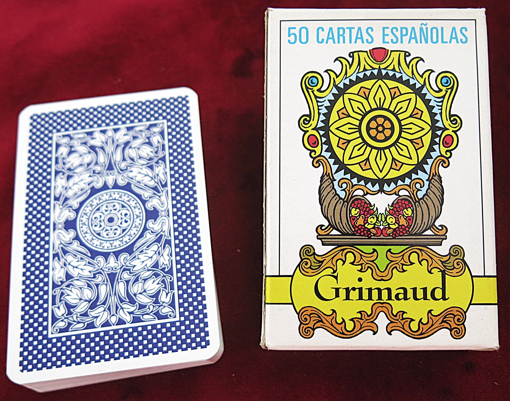 Cartas Españolas Grimaud 1993 – Fabriqué en France – Jeu complet de 50 cartes