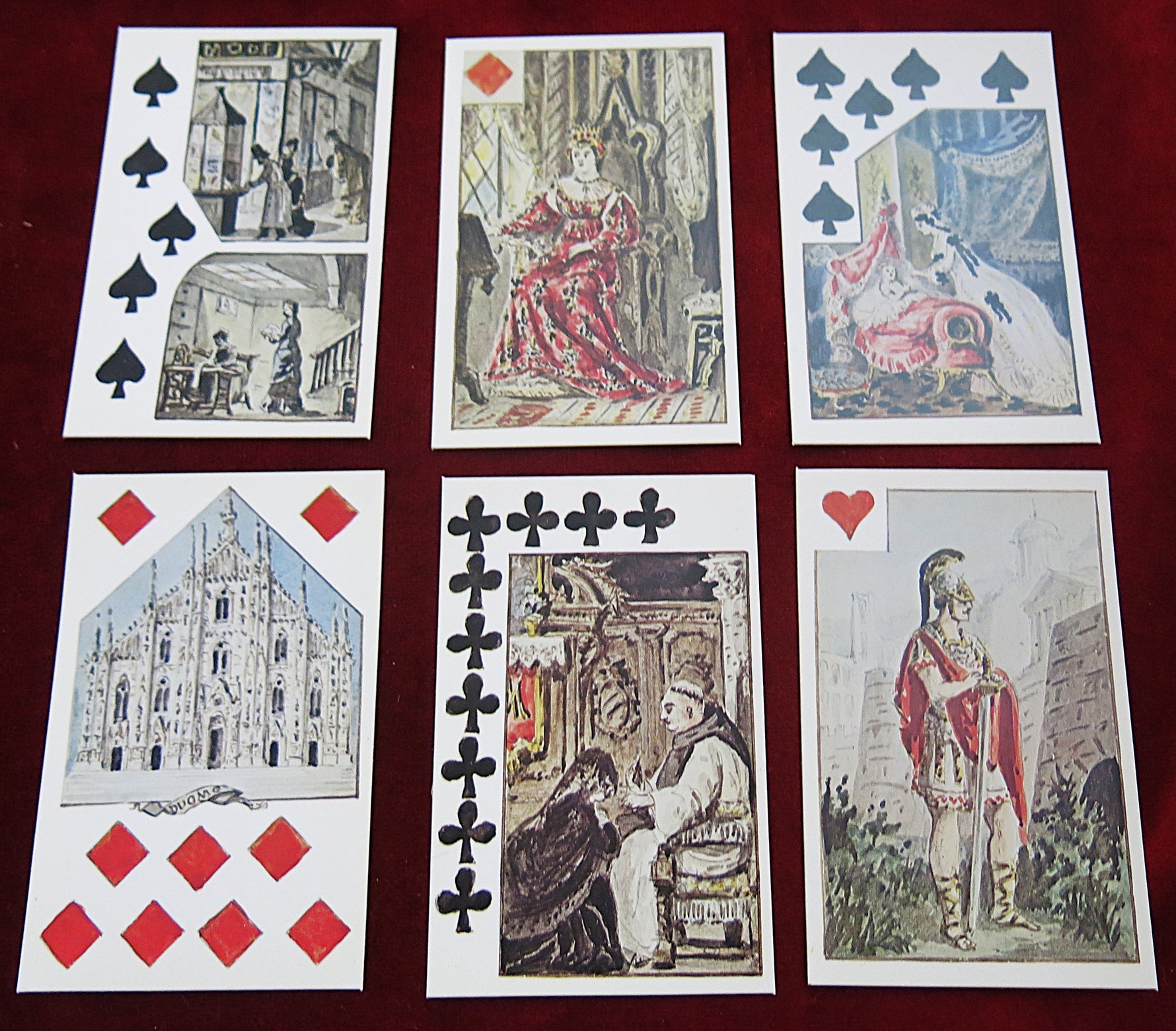 Milan Romantic Scenes c.1870 – Numbered Limited Edition (999 Copies) – Carte Romantiche Italiane