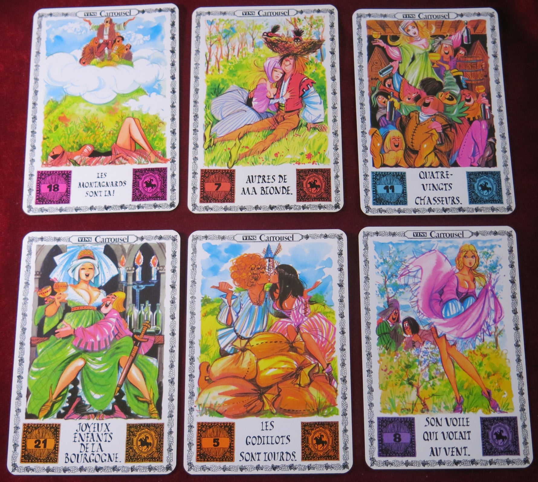 Drinking Songs Card Game 1970 – ADVERTISING DECK Carousel Wines