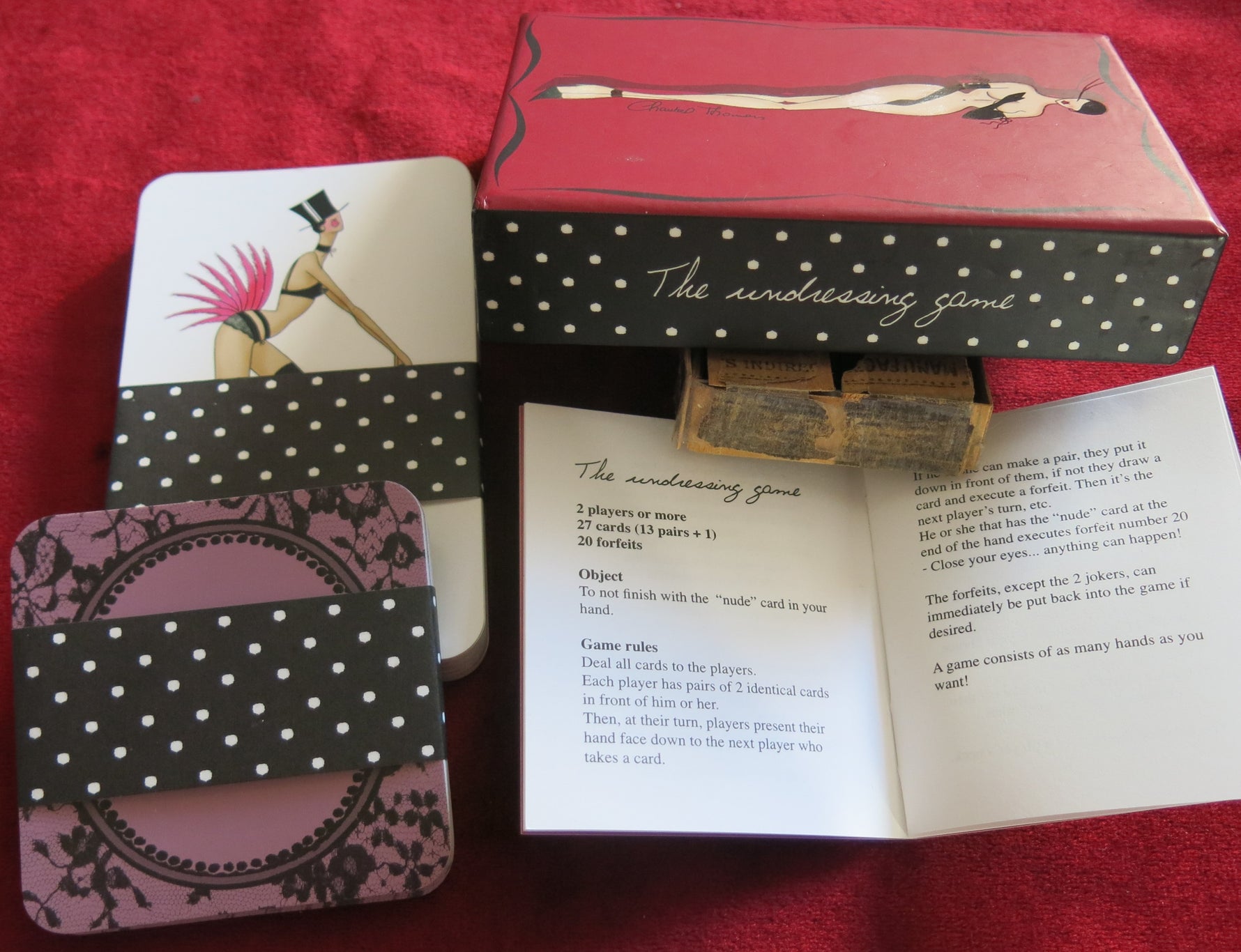 Chantal Thomass Paris – Glamorous Undressing Card Game – Fashion Burlesque Game
