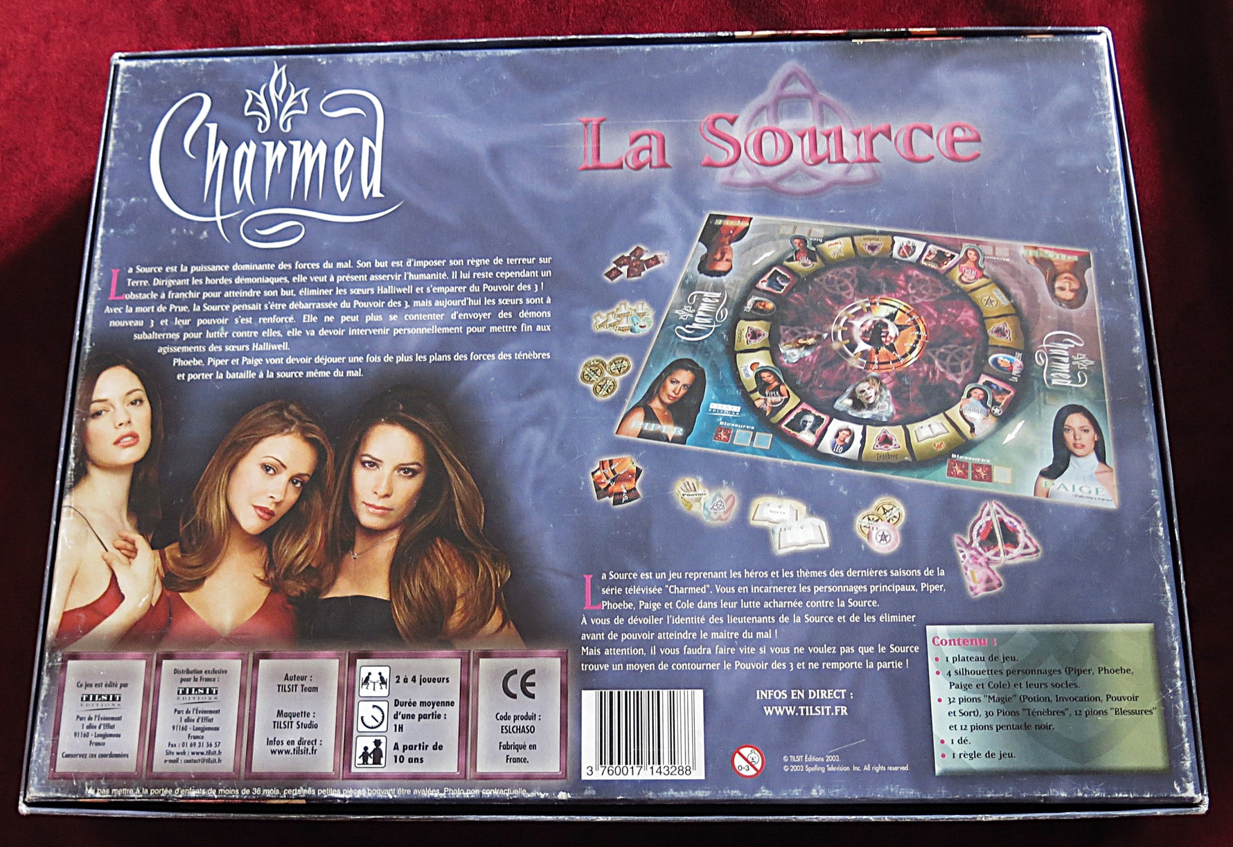 2003 Charmed tv show Board game - The Source - charmed tv memorabilia