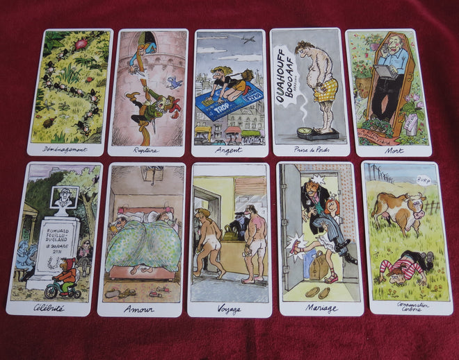 Le tarot divinatoire de Claire Bretécher - 22 Majeur - Tarot Humoristique