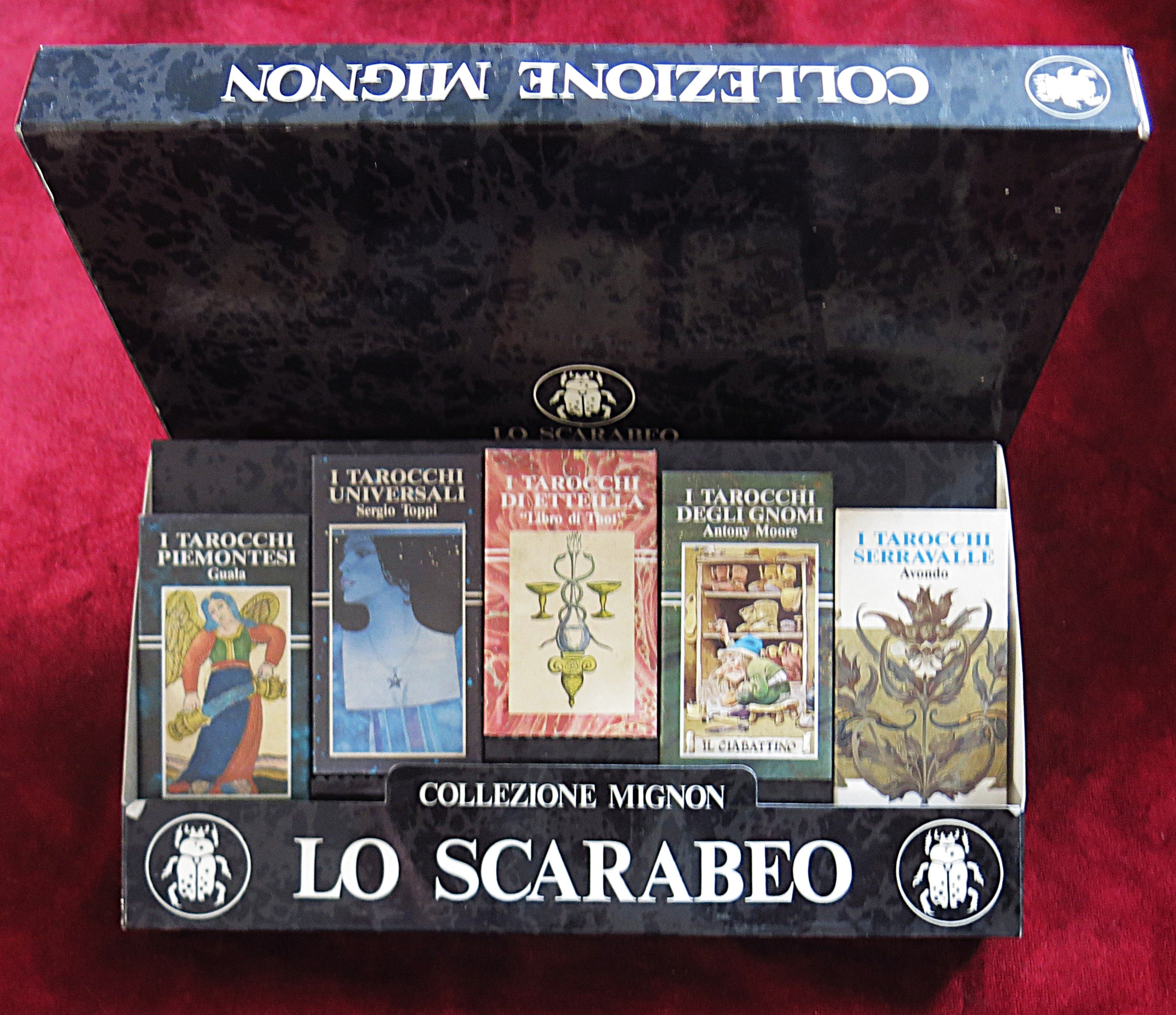 Lo Scarabeo Collezione Mignon Tarot Set – 5 Mini Decks – Rare 1980s Edition