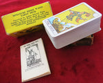 Rare 80s Mini Rider-Waite & Grimaud Tarot de Marseille Pocket Tarot Set