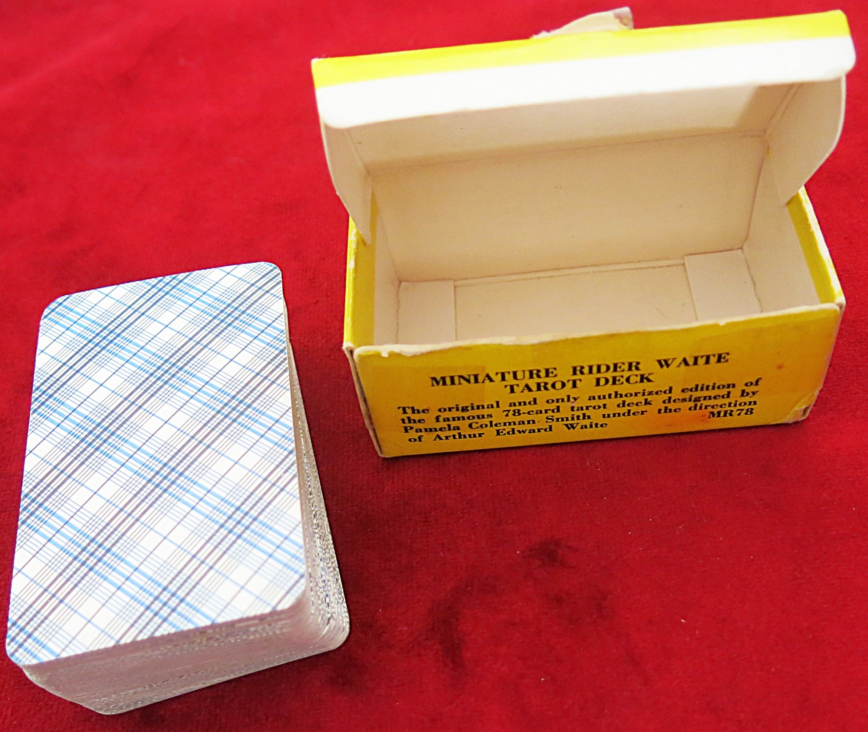 Rare 80s Mini Rider-Waite & Grimaud Tarot de Marseille Pocket Tarot Set