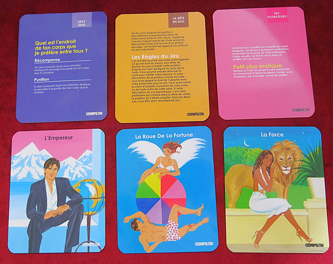 couple erotic game, adult card game, naughty couple challenge, romantic gift, sensual dice game, sexy game box, Valentine’s Day couple gift, Cosmopolitan love box, jeux érotiques pour couple, coffret coquin Cosmopolitan, jeu pour pimenter la vie amoureuse, French romantic game, love game ideas, sexy tarot game, jeux coquins adultes, cadeaux pour couples, jeux à deux, fun adult games
