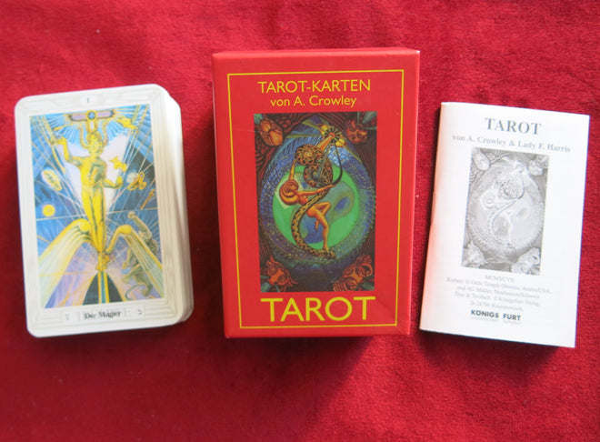 Tarot de Thoth d'Aleister Crowley – Urania, édition de poche de 1996 – Édition allemande épuisée