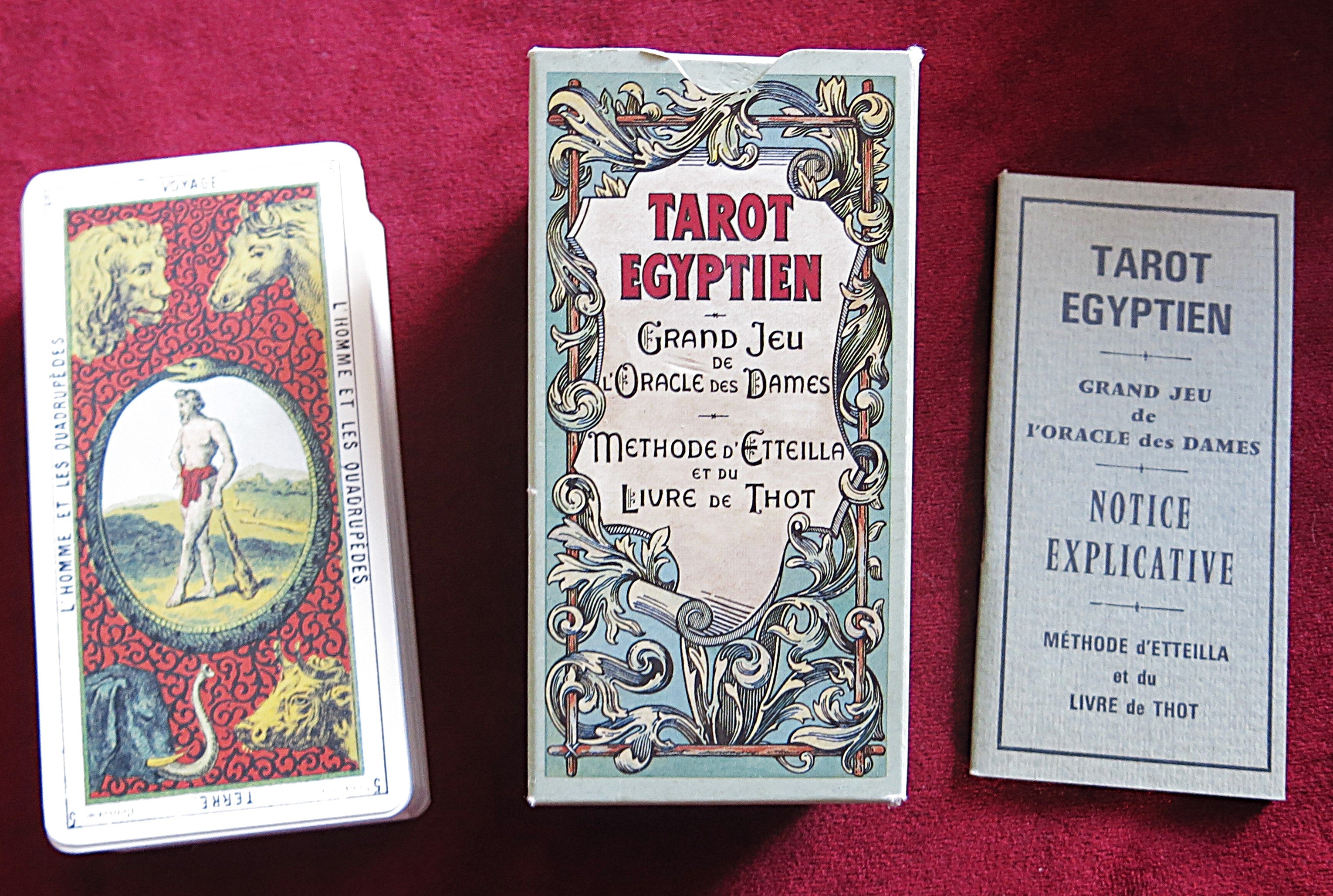 Grand Jeu de l'Oracle des Dames 1985 - Tarot égyptien vintage