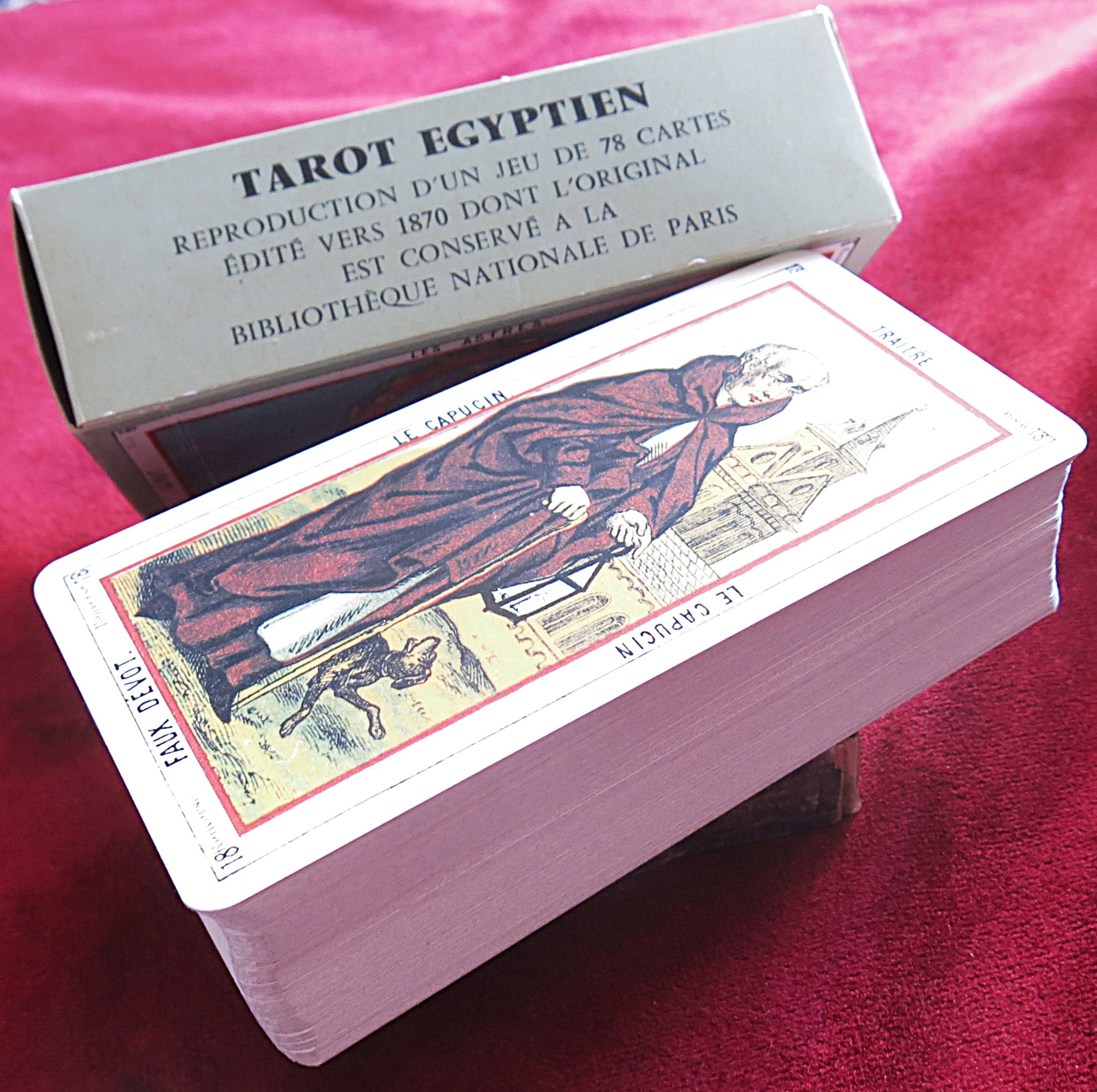 Grand Jeu de l'Oracle des Dames 1985 - Tarot égyptien vintage