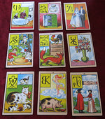 Rare German Lenormand Deck c.1940 – Das Echte Wahrsage-Spiel – Original Box & French Meanings Sheet