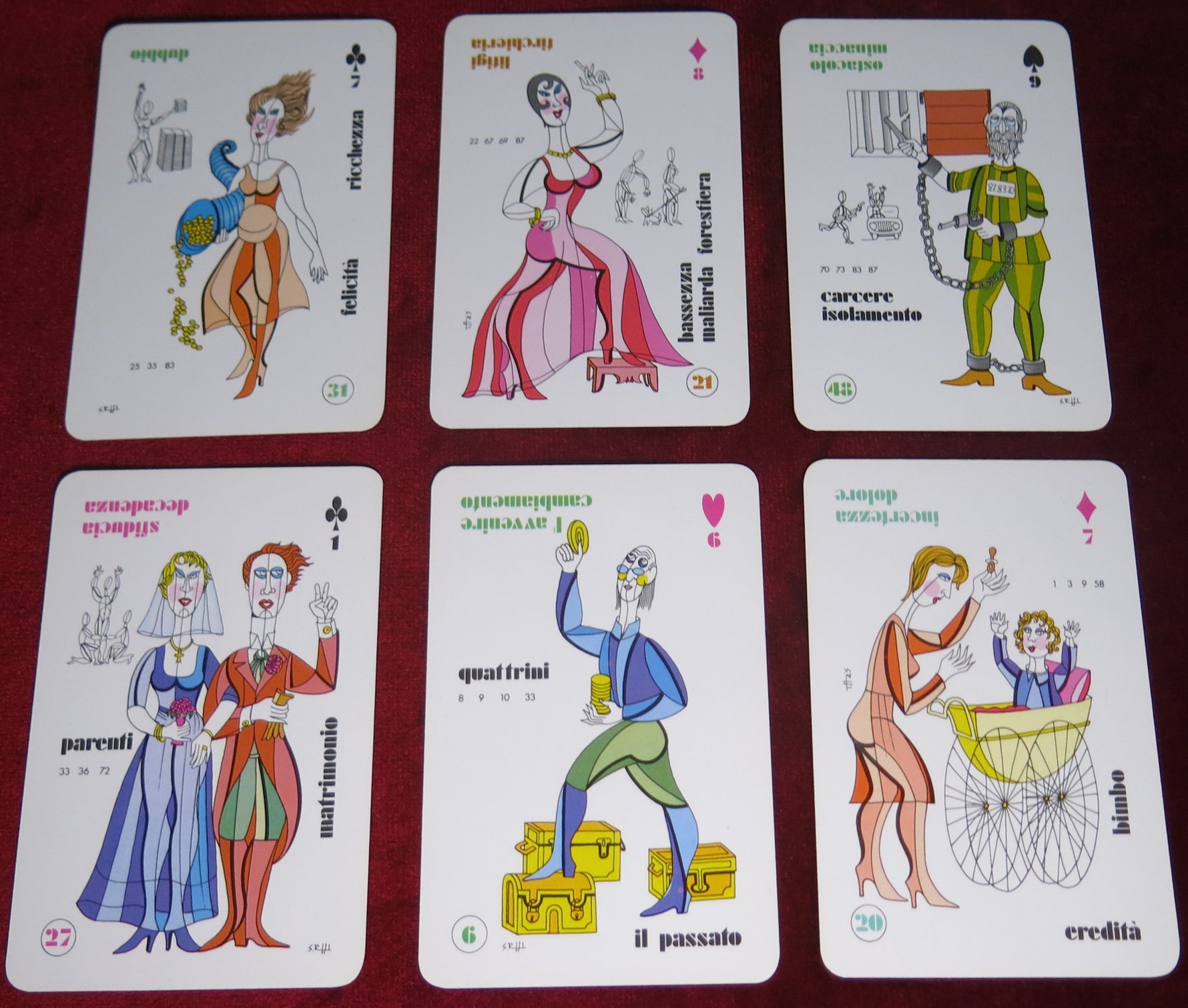 Le Carte della Fortuna – Miralanza 1975 – Cartes à jouer publicitaires
