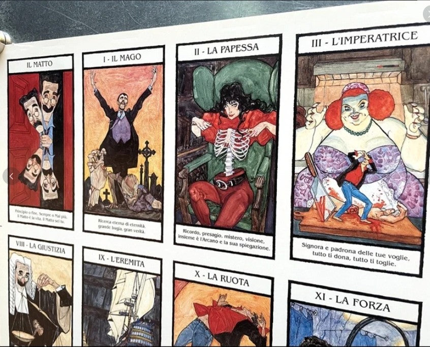 Rare Dylan Dog Nightmare 1991 – Tarot Factory Printing Sheet – Original Uncut Tarot Poster