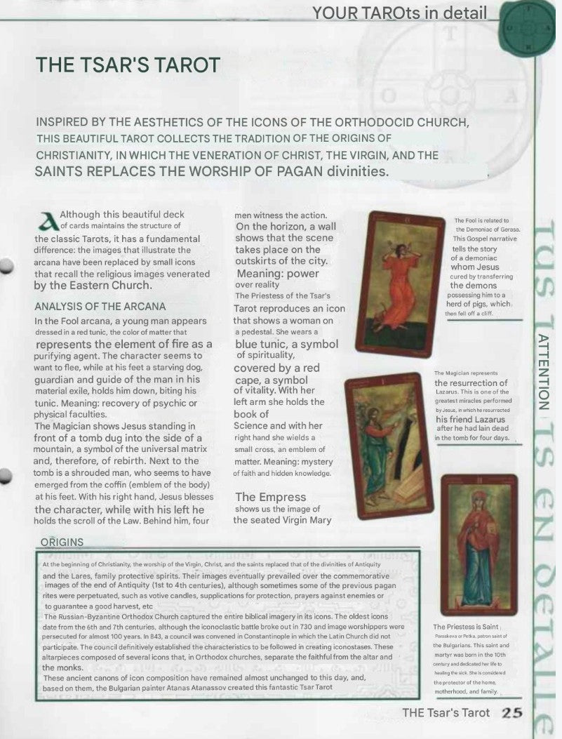 Tarot of the Tsar - Russian divination - Russian Saints
