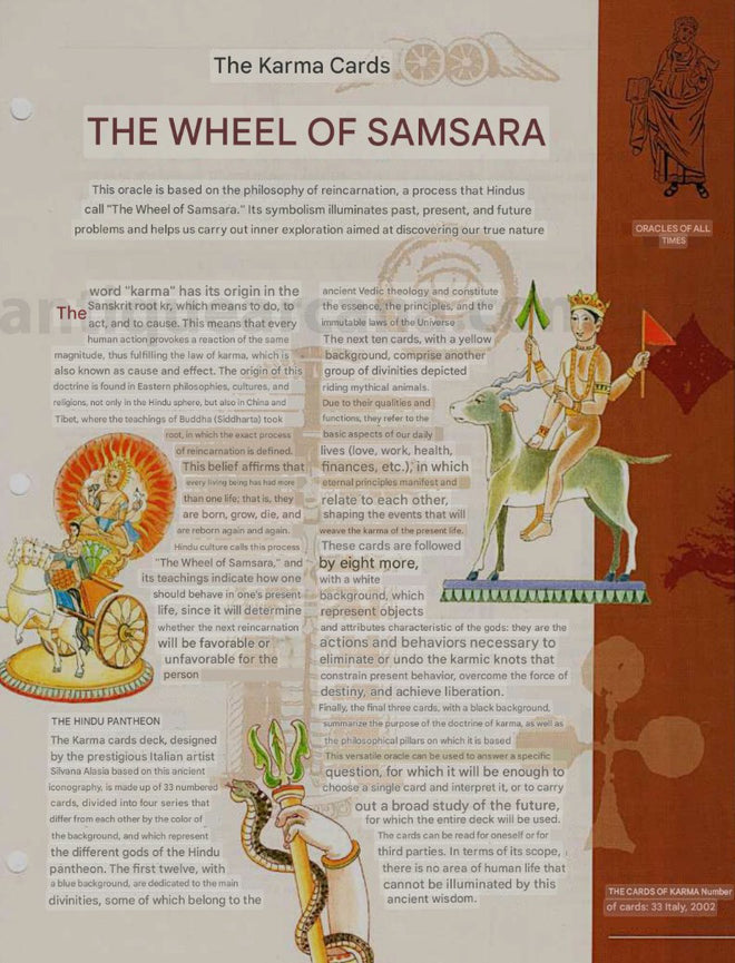 Karma Cards – Digital Explanation Pages (PDF) File Download - ENGLISH, FR & SPAN - PRINTABLE