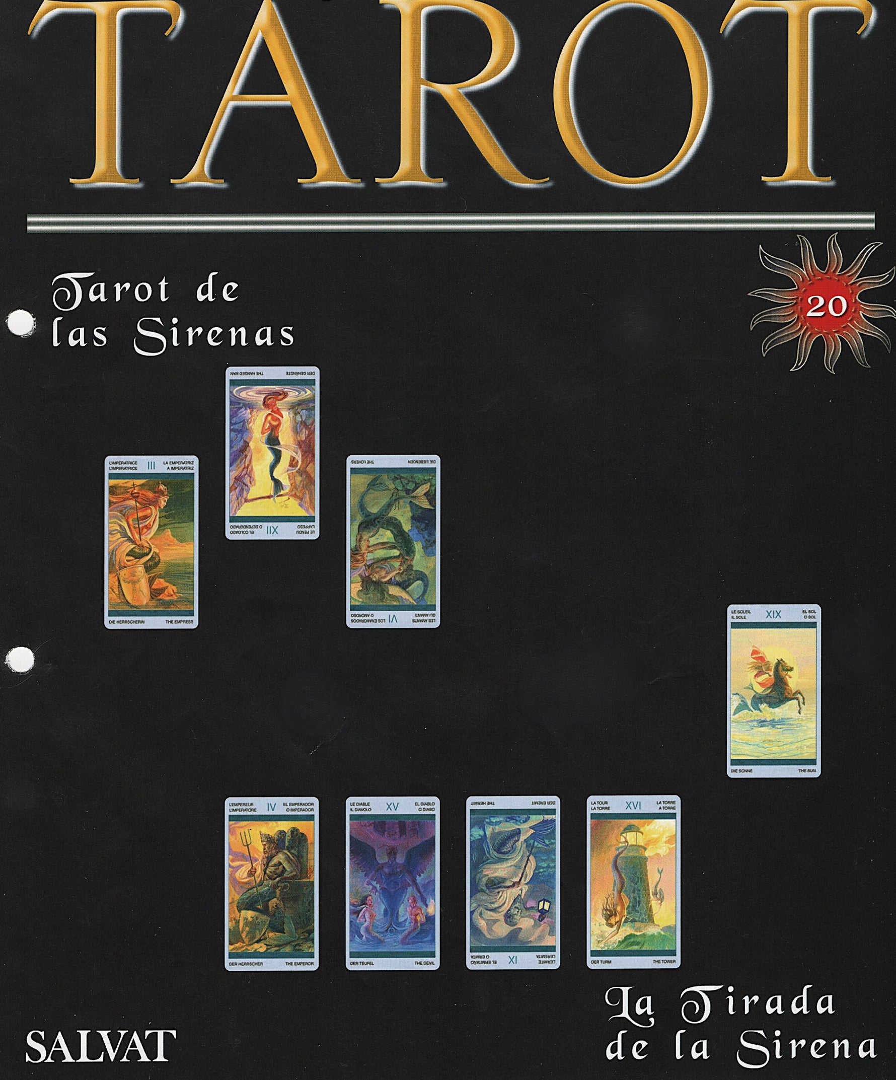 Mermaids Tarot – Guides ONLY - File Download - ENGLISH, FRENCH & SPANISH - PRINTABLE