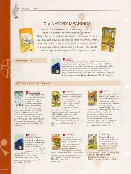 Deck de culture des peuples autochtones - L'Oracolo dei Pellerossa - Guide PDF ENG, FR et SPAN