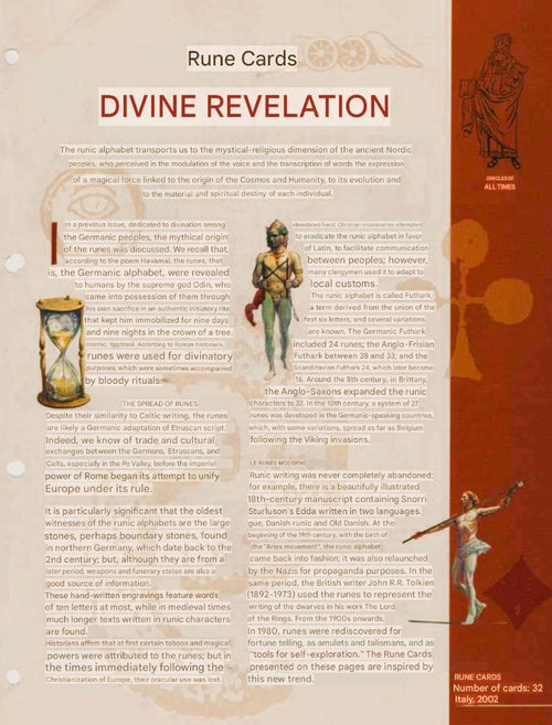 Runes Oracle – Cartas de las Runas (2003) – Édition Rare Lo Scarabeo