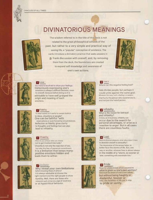 The Sabiduria: Wisdom Cards Explanations – Carte della Sapienza – Digital Guidebook