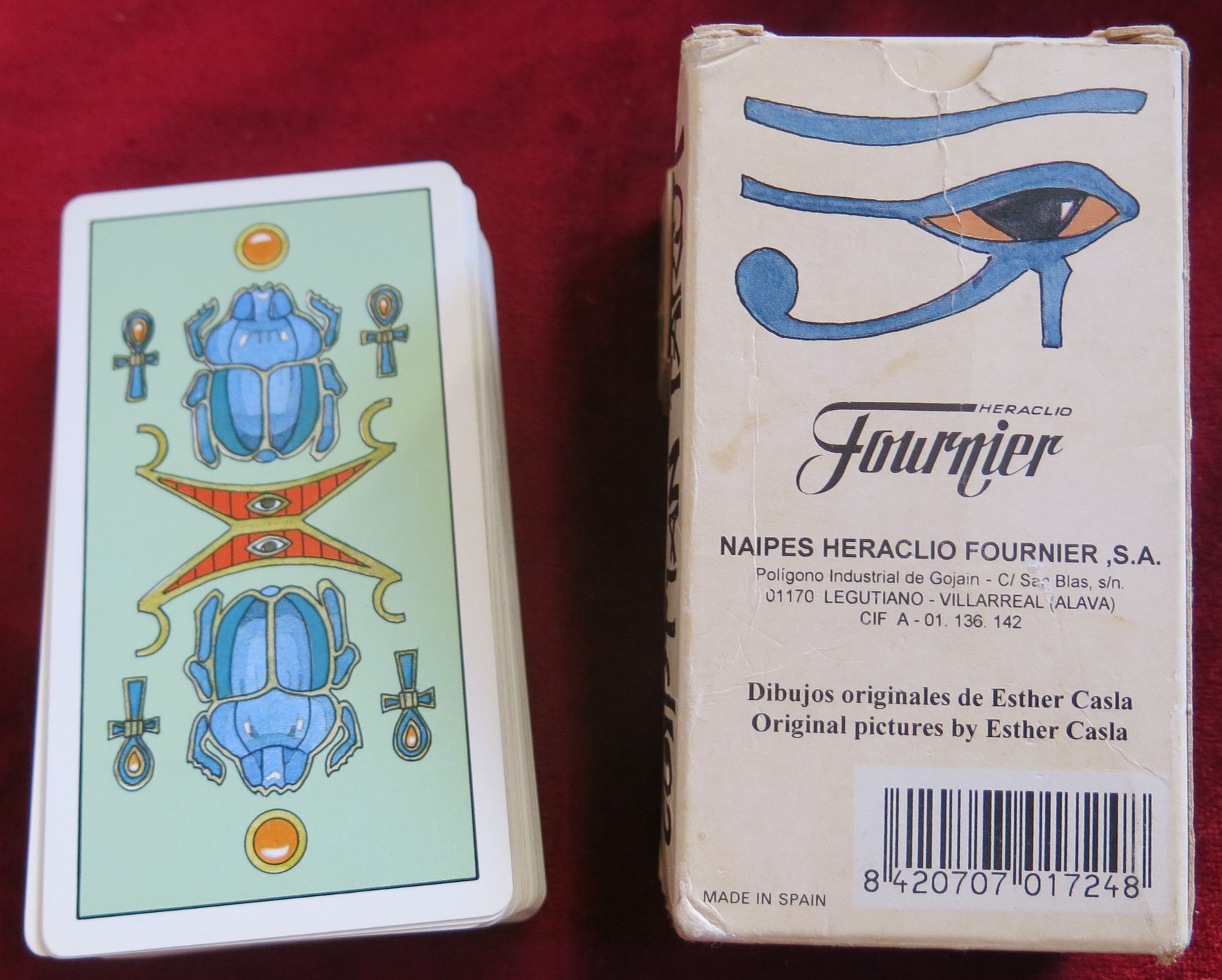 Egyptian Tarot – Fournier 1993 – Esther Casla – Vintage Tarot Deck – Rare Collector Edition