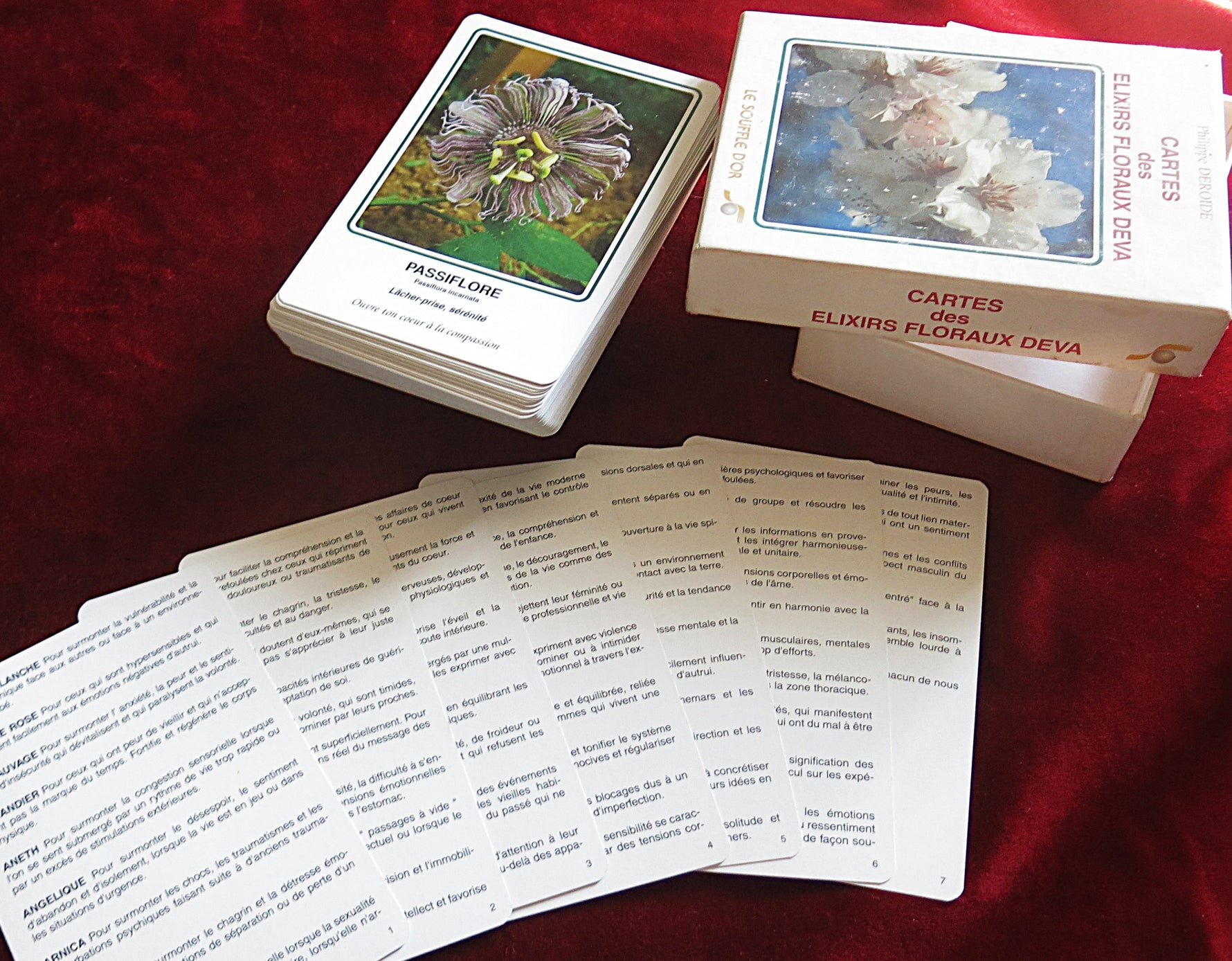 Cartes des Élixirs Floraux Deva 1995 – Vintage French Healing Oracle