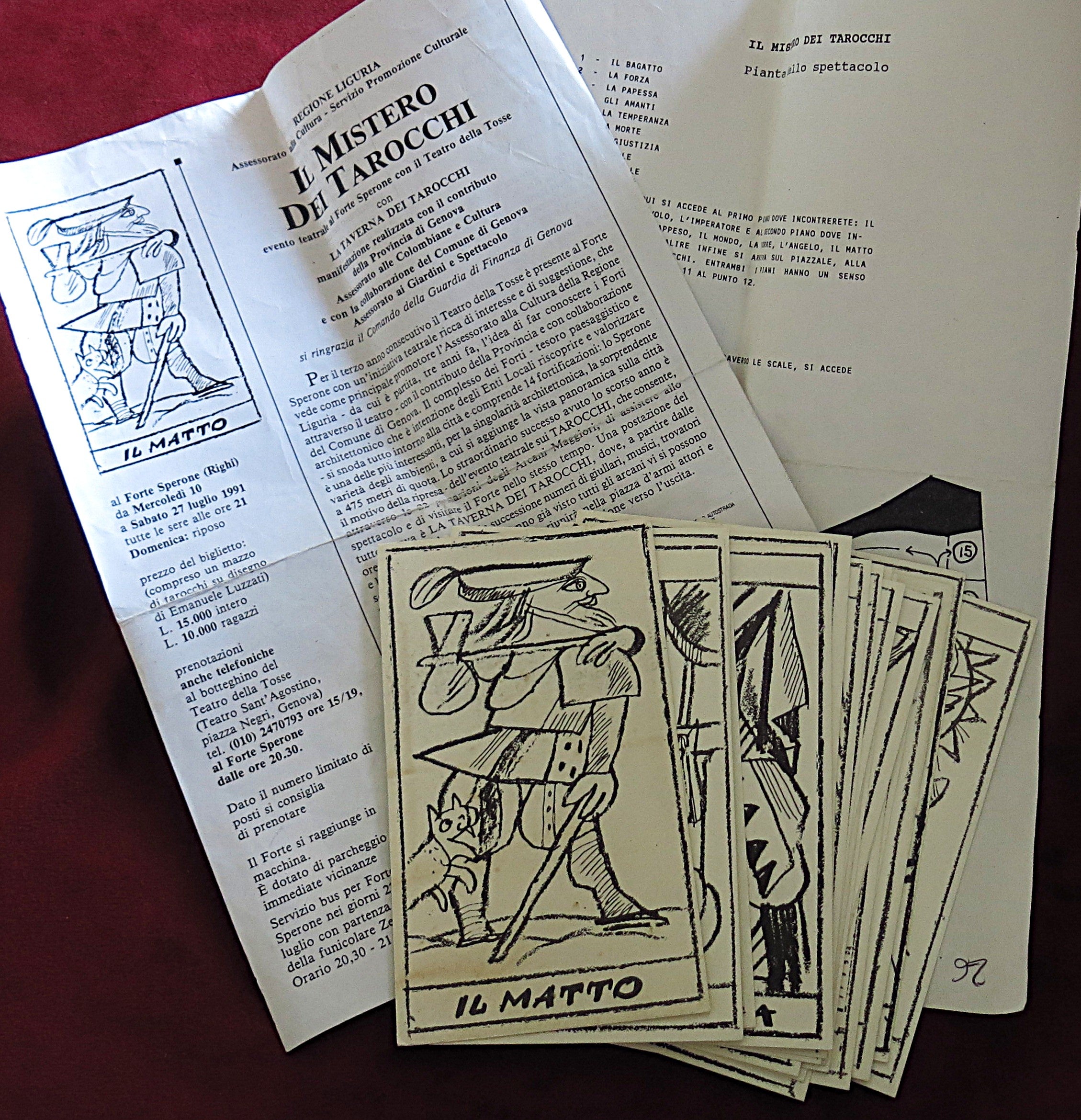 Tarocchi di Emanuele Luzzati 1991 – Extremely Rare Limited Edition Tarot – Genova, Italy, 1991