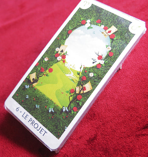 Tarot rare et scellé inspiré d'Alice au pays des merveilles (épuisé) – Jeu scellé de 22 cartes des arcanes majeurs