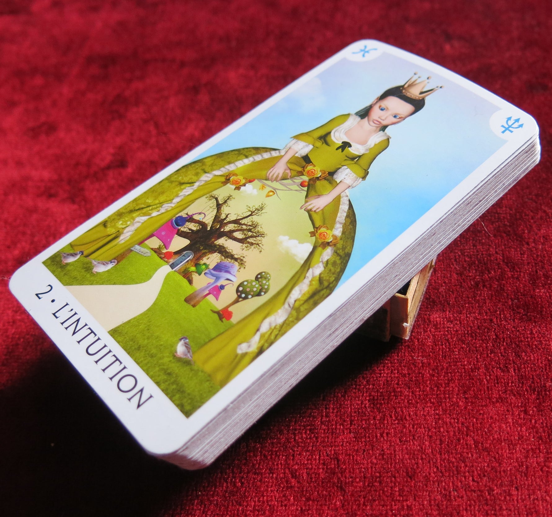 Tarot rare et scellé inspiré d'Alice au pays des merveilles (épuisé) – Jeu scellé de 22 cartes des arcanes majeurs