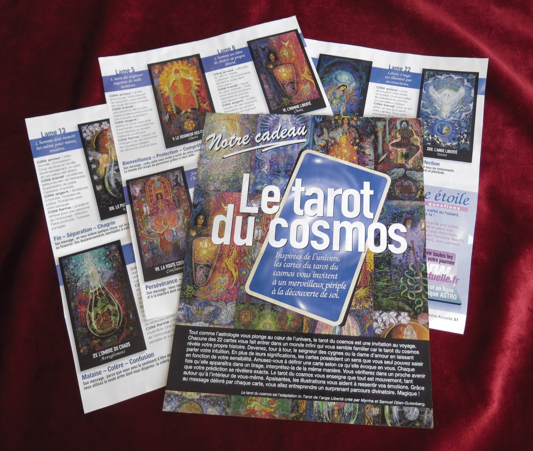 Tarot of the Cosmos - 22 major Pocket - Cosmic energy Cards - Galactic tarot Deck