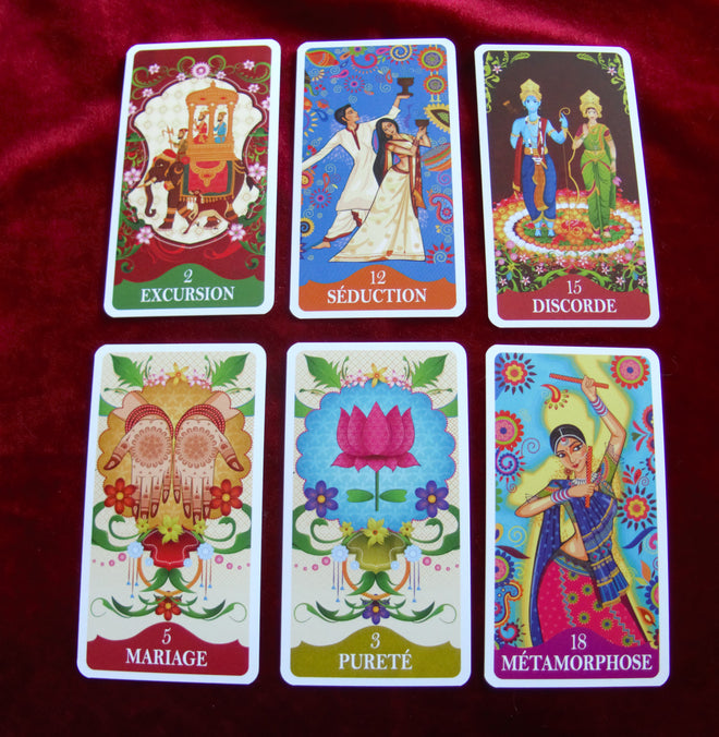 The Indian Tarot - Pocket tarot - 22 Major- Exotic India Art: Indian Artwork