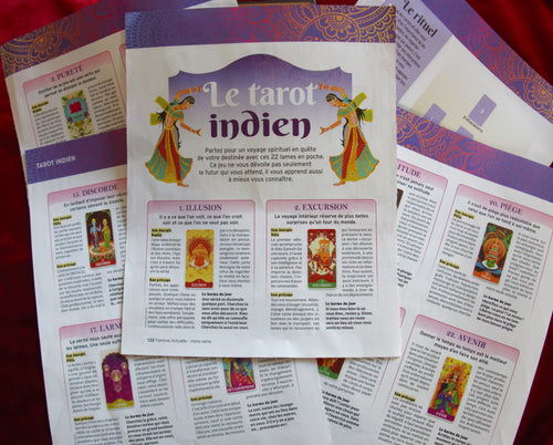 The Indian Tarot - Pocket tarot - 22 Major- Exotic India Art: Indian Artwork