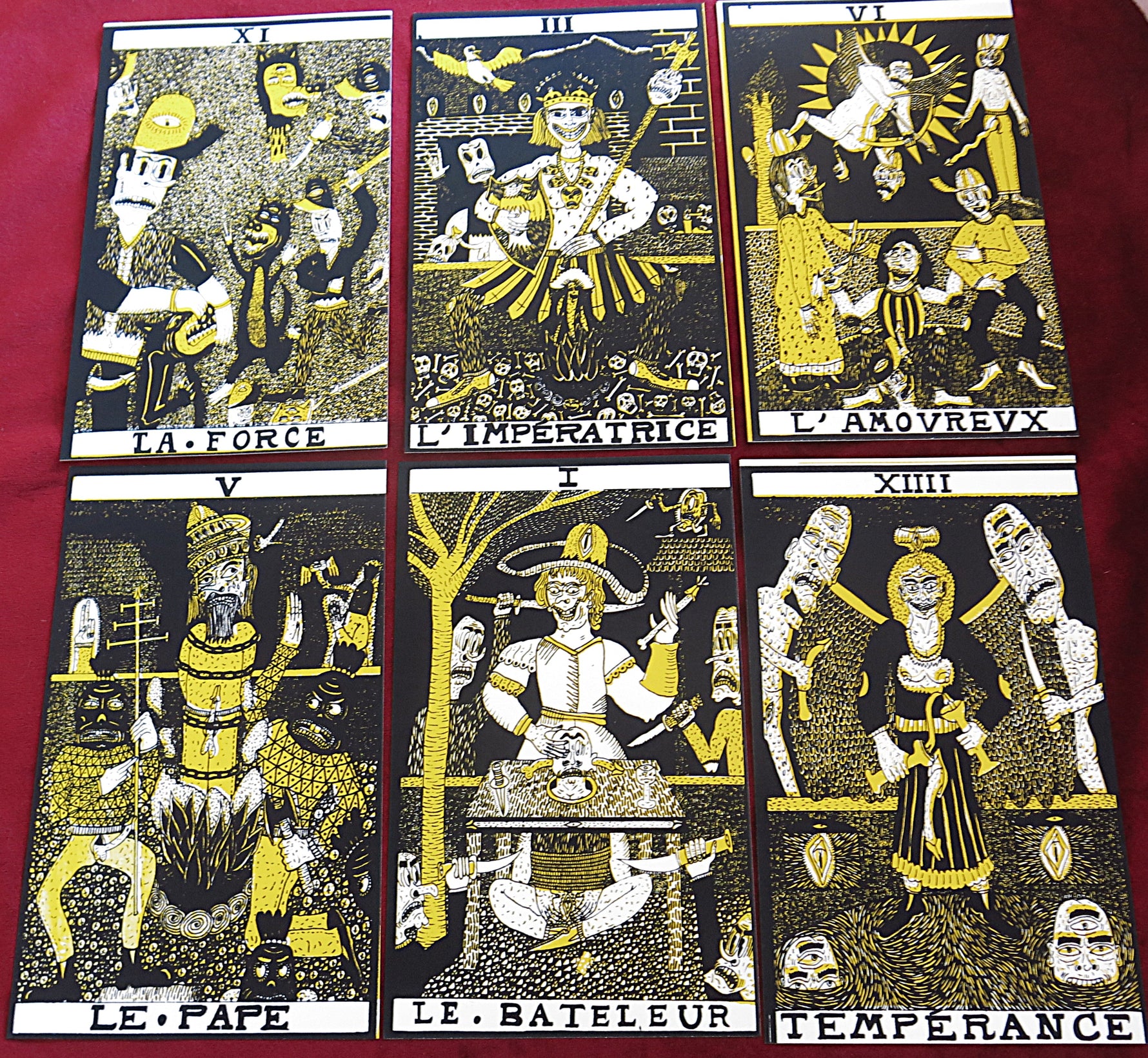 Nico Fremz Tarot Deck – tArO FoUtU – Underground Artist Tarot Marseille Style